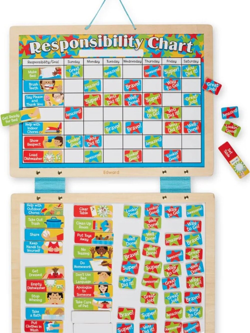 Melissa & Doug Magnetic Responsibility Chart - Like new